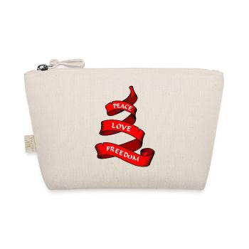 Bannière de la paix ou fanion rouge - Trousse biologique - nature - Devant