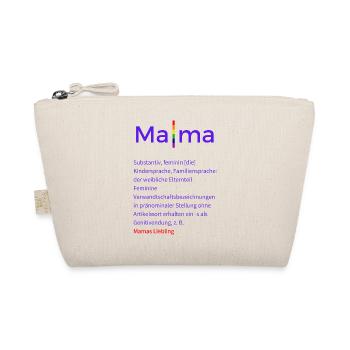 MAMA Wörterbuch Defintion ... Design by vauART - Bio-Täschchen - Natur - Vorne