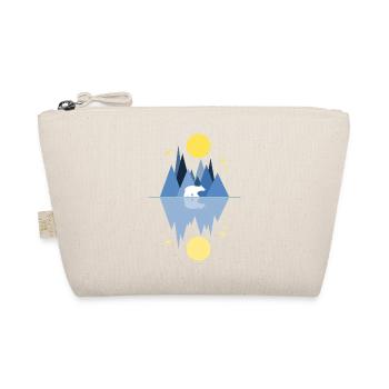 Polar bear, night - moon - stars - Organic Pouch - nature - Front