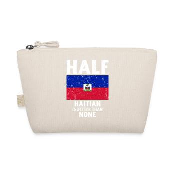 Half Haitian is better than no national flag - Organic Pouch - nature - Front