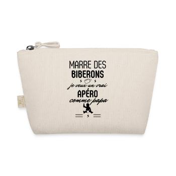 Marre des biberons Apéro comme papa - Trousse biologique - nature - Devant