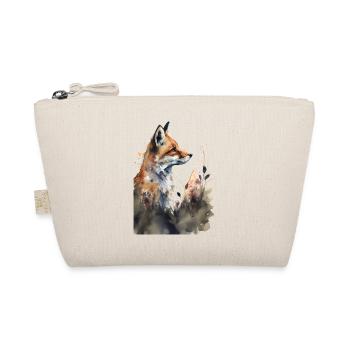 Fox Portrait Watercolors - Organic Pouch - nature - Front
