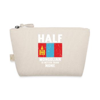 Half Mongolian is better than no nation - Organic Pouch - nature - Front