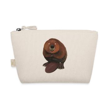 funny beaver - Organic Pouch - nature - Front