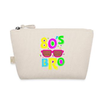 80s Girl 1980s Fashion Theme Party Outfit Eighties - Organic Pouch - nature - Front