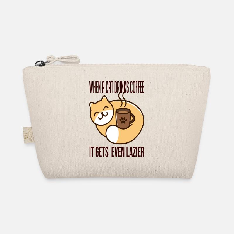 When a cat drinks coffee it gets even lazier Trousse biologique