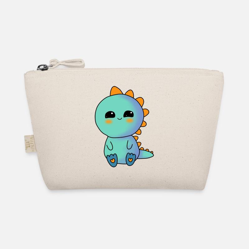 Kleiner süßer Regenbogen Dino Bio-Täschchen