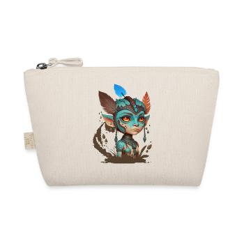Blue Mask of Forest Spirits - Avatar - Organic Pouch - nature - Front