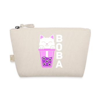 Cat In Boba Tea - Bio-Täschchen - Natur - Vorne