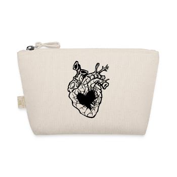 Broken Heart Gothic Romance, Valentinstag - Bio-Täschchen - Natur - Vorne