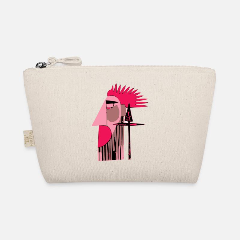 Futuristic retro punk Organic Pouch