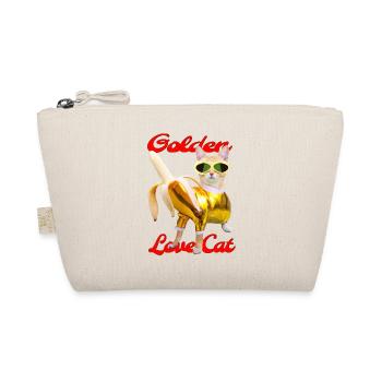 Golden Banana Love Cat - Bio-Täschchen - Natur - Vorne