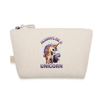 Sei immer ein Einhorn - Bio-Täschchen - Natur - Vorne