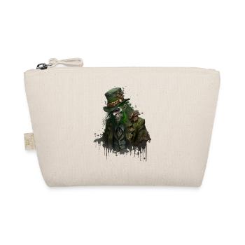 Zombie Leprechaun with top hat - Organic Pouch - nature - Front