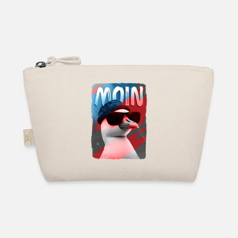 Moin! Hamburger Möwe mit Sonnenbrille Bio-Täschchen