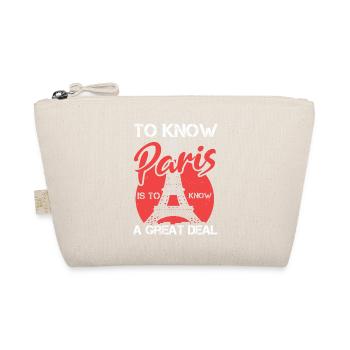 TO KNOW PARIS IS TO KNOE A GREAT DEAL - Organic Pouch - nature - Front