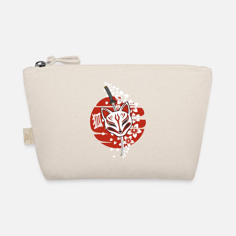 Japan Anime Maske Kitsune - Bio-Täschchen - Natur