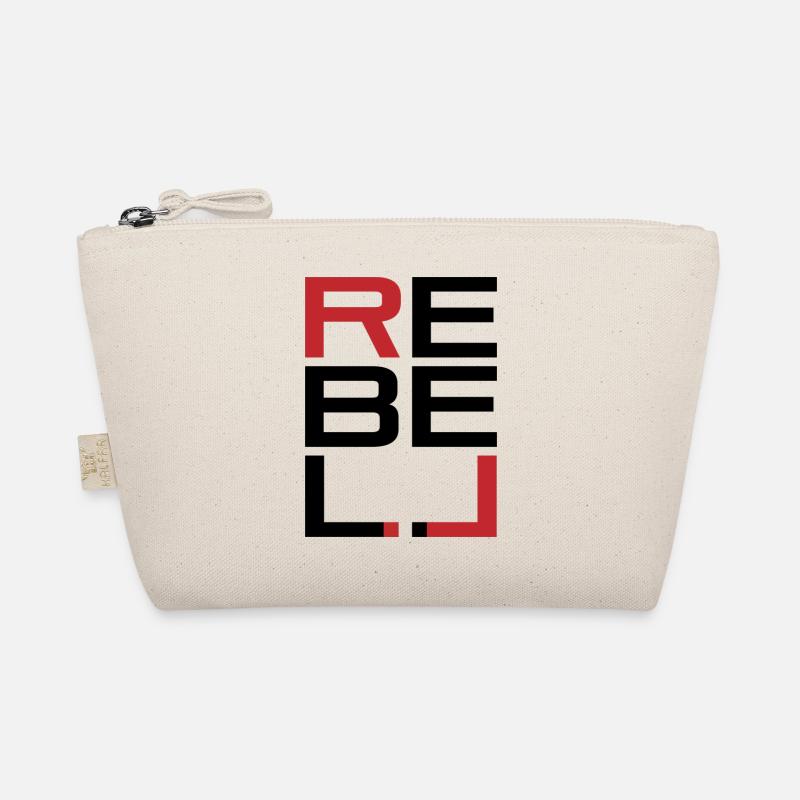 REBELL schwarz-rot - Bio-Täschchen - Natur