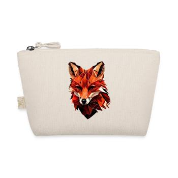 Stilisierter Fuchs, geometrisch - Bio-Täschchen - Natur - Vorne