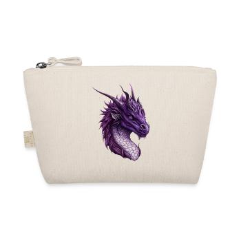 Mighty Purple Fantasy Dragon - Organic Pouch - nature - Front