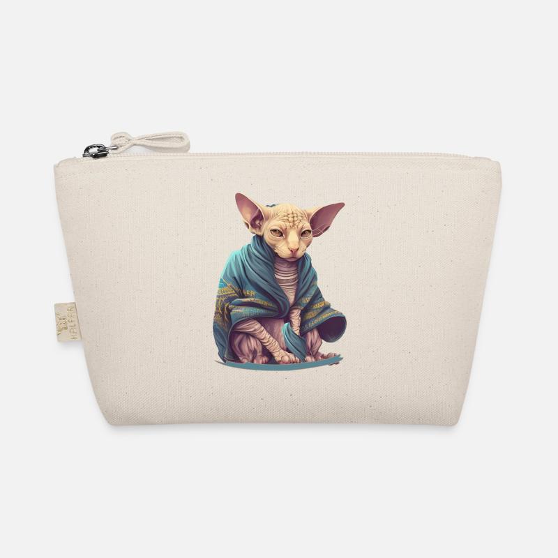Chat Sphinx avec cape - Trousse biologique - nature