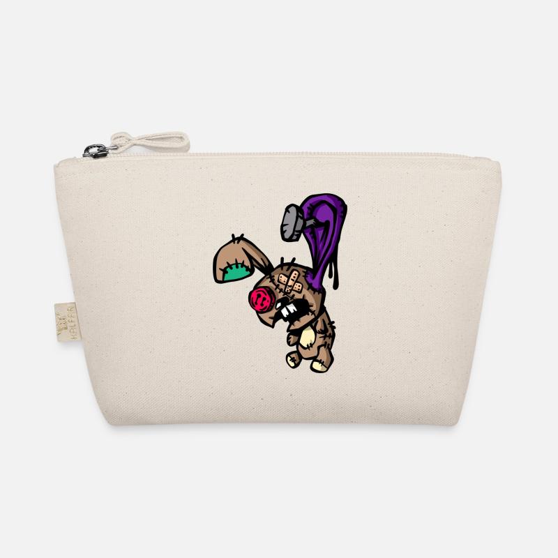 Voodoo Hase Paque Puppe - Bio-Täschchen - Natur
