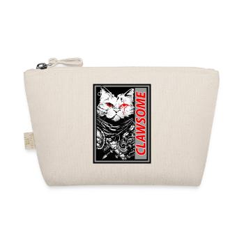 Clawsome Samurai Cat Bold Design For Anime Animal - Organic Pouch - nature - Front