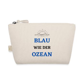 Blau wie der Ozean - Bio-Täschchen - Natur - Vorne