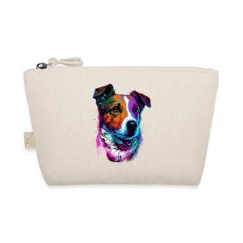 Jack Russell Terrier 80s Geschenk - Bio-Täschchen - Natur - Vorne