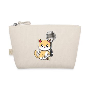 Joueur de badminton Cute Cat Hobby Sports - Trousse biologique - nature - Devant
