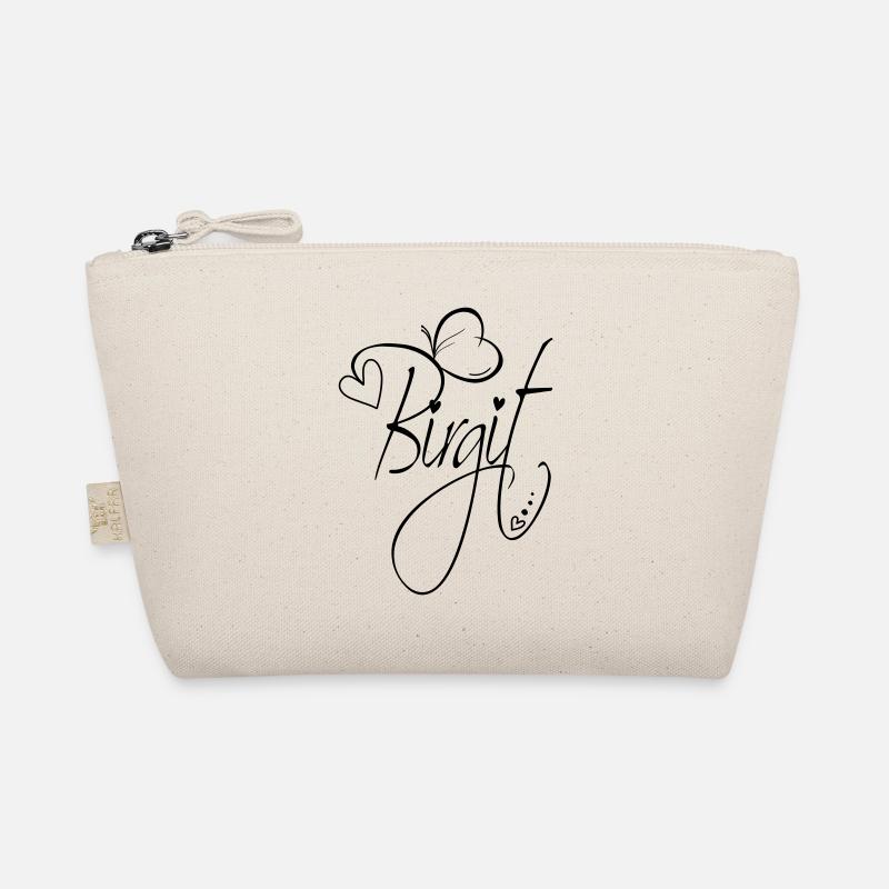 Birgit Surname First Name Girl Calligraphy Decor Organic Pouch
