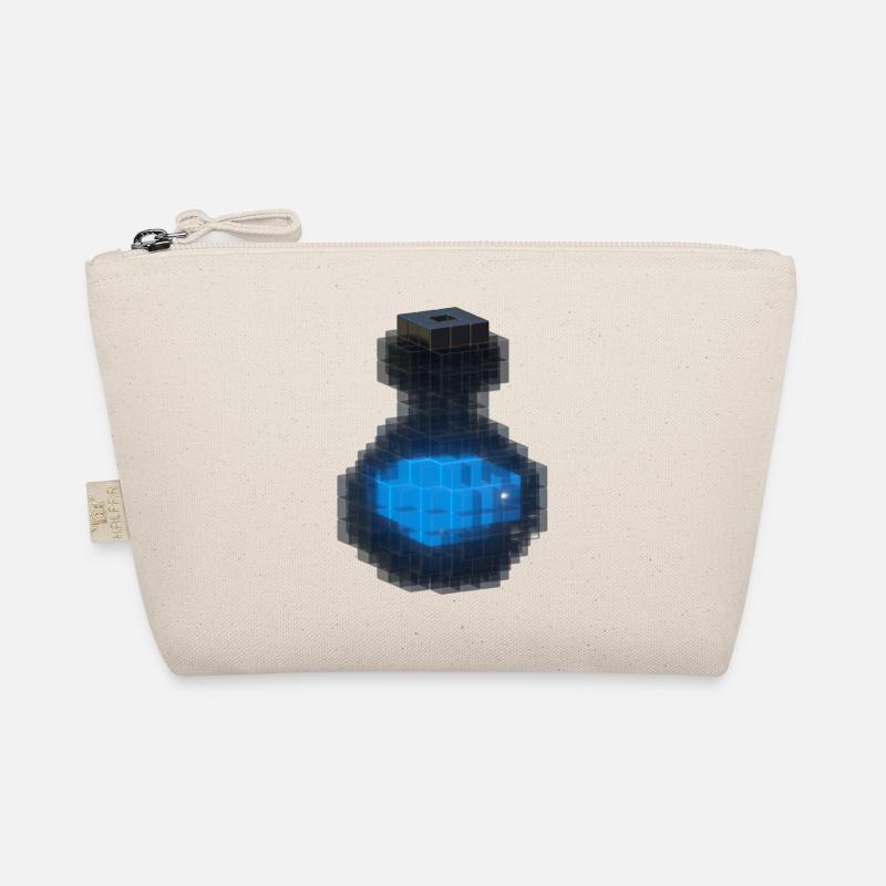 3D Design 3D Cube Black Bottle & Ocean Blue Potion Organic Pouch