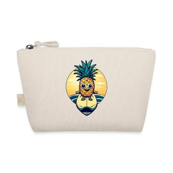 Ananas kawaii au coucher du soleil - Trousse biologique - nature - Devant