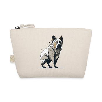 Geometric Bulldog - Organic Pouch - nature - Front