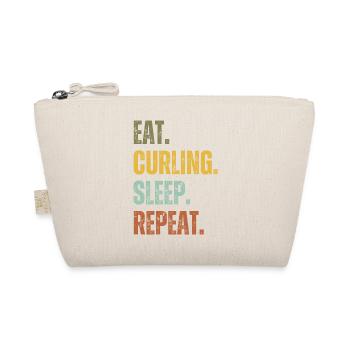 EAT CURLING SLEEP REPEAT - Organic Pouch - nature - Front