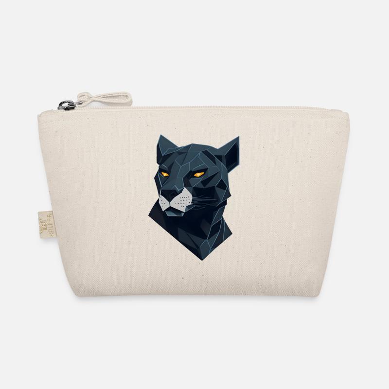 Geometrischer Panther Polygon Panther Bio-Täschchen