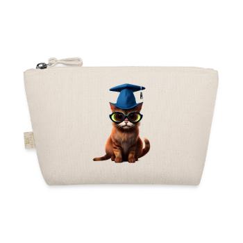 Bachelor School Leaving Certificate Cat Studies Graduate - Organic Pouch - nature - Front