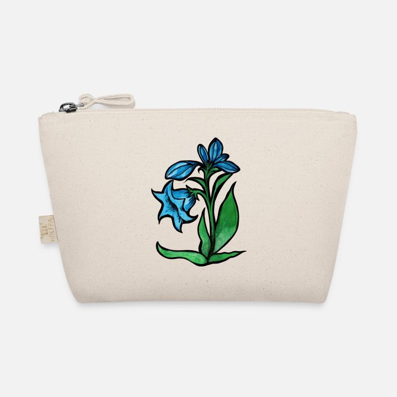 Blaue Blume Bio-Täschchen