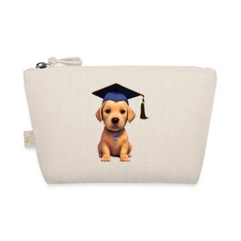 Bachelor Dog School Leaving Certificate Labrador Studies - Organic Pouch - nature - Front