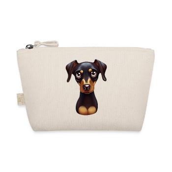Adorable Doberman Pinscher Portrait - Organic Pouch - nature - Front