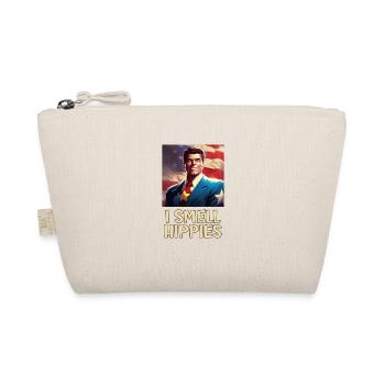 Retro Patriot Hero Portrait - Organic Pouch - nature - Front