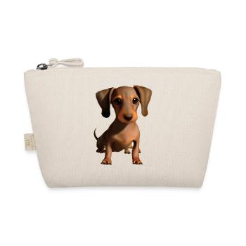 Hund Hundehalter Dachshund Hunde Dackelwelpe - Bio-Täschchen - Natur - Vorne