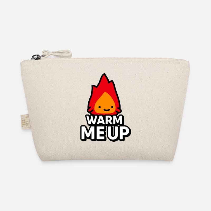Cute Flame: Warm Me Up - Digital Drawing Organic Pouch