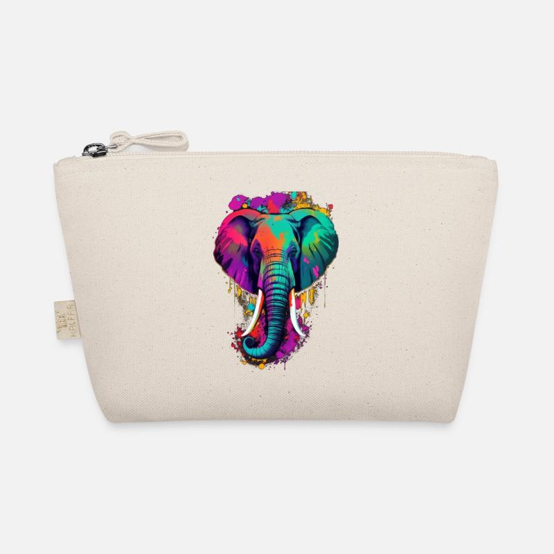 Elefant - Bio-Täschchen - Natur