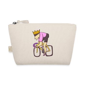 road bike king cyclist - Organic Pouch - nature - Front