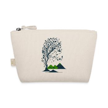 Tree and mountains minimalist - Organic Pouch - nature - Front