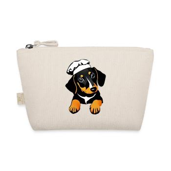 Dachshund Gastronom Hunde Dackelwelpe Hund Kochen - Bio-Täschchen - Natur - Vorne