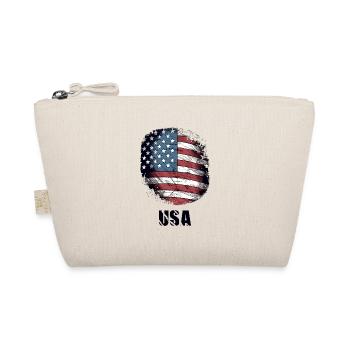 USA-Flagge - Bio-Täschchen - Natur - Vorne