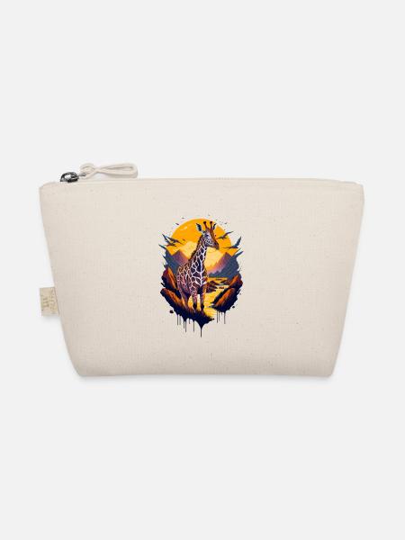 beautiful abstract giraffe - Organic Pouch - nature