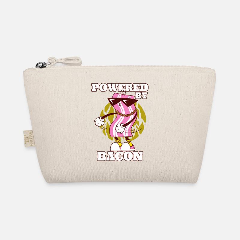 Powered by Bacon Funny Bacon Lover Organic Pouch